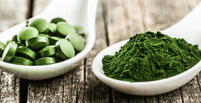 Chlorella oder grünes Superfood mit vielen gesundheitlichen Vorteilen