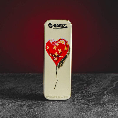 CBD Blumenbox Banksy Design HHC CBD Preroll Joint Taubenherz Blumen