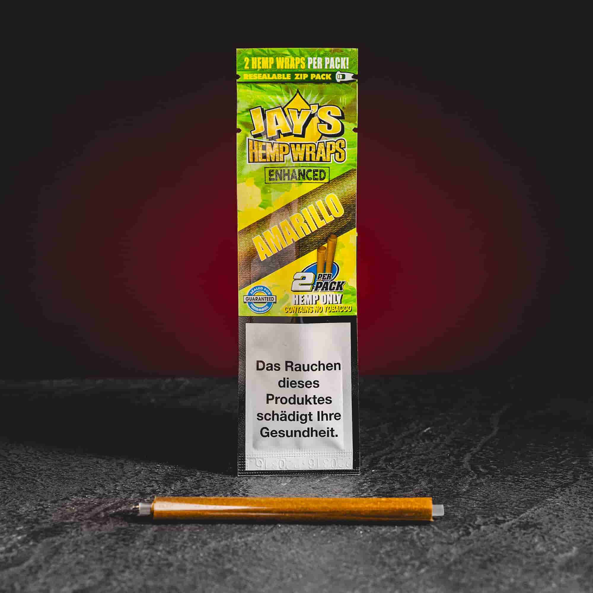 Hanfwickel CBD Blüten Paket Joint Amarillo