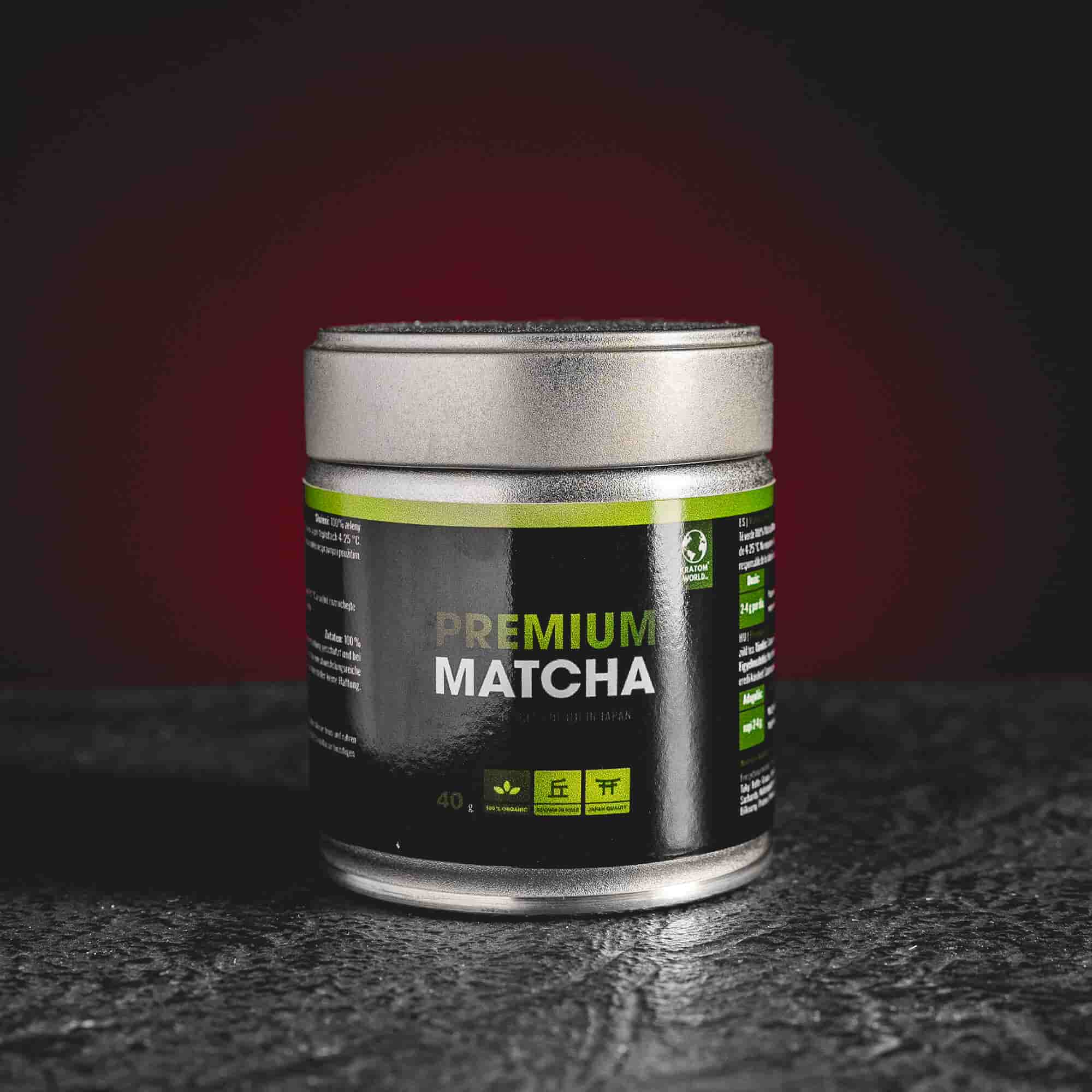 Kratom world premium matcha tee mit set spoon und mixer premium japanese matcha