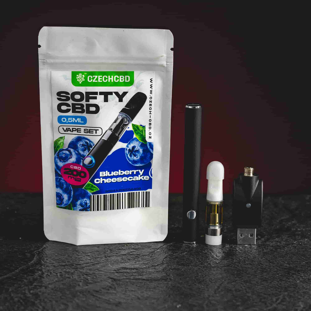 Vape Set CBD Blueberry Cheesecake 0,5 ml