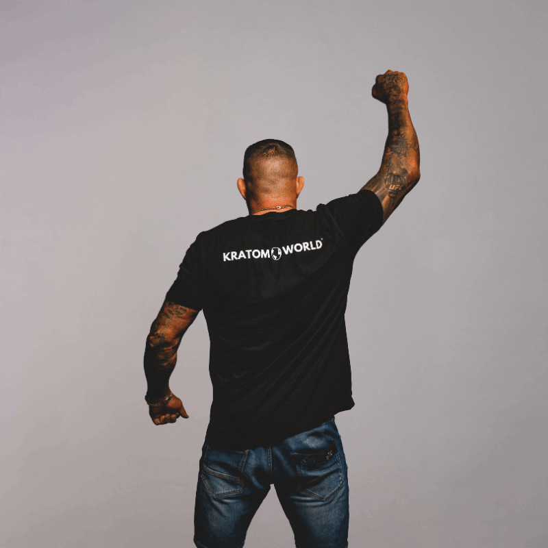 kratom world herren tshirt kratom t-shirt baumvolle herren green maeng da