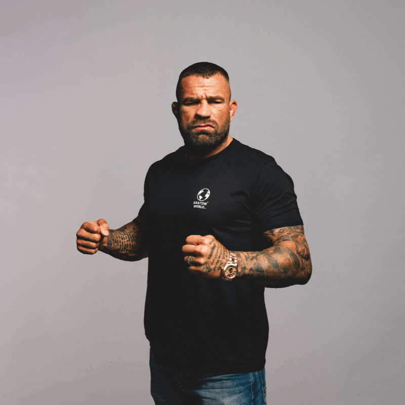 Kratom World T-shirt heren