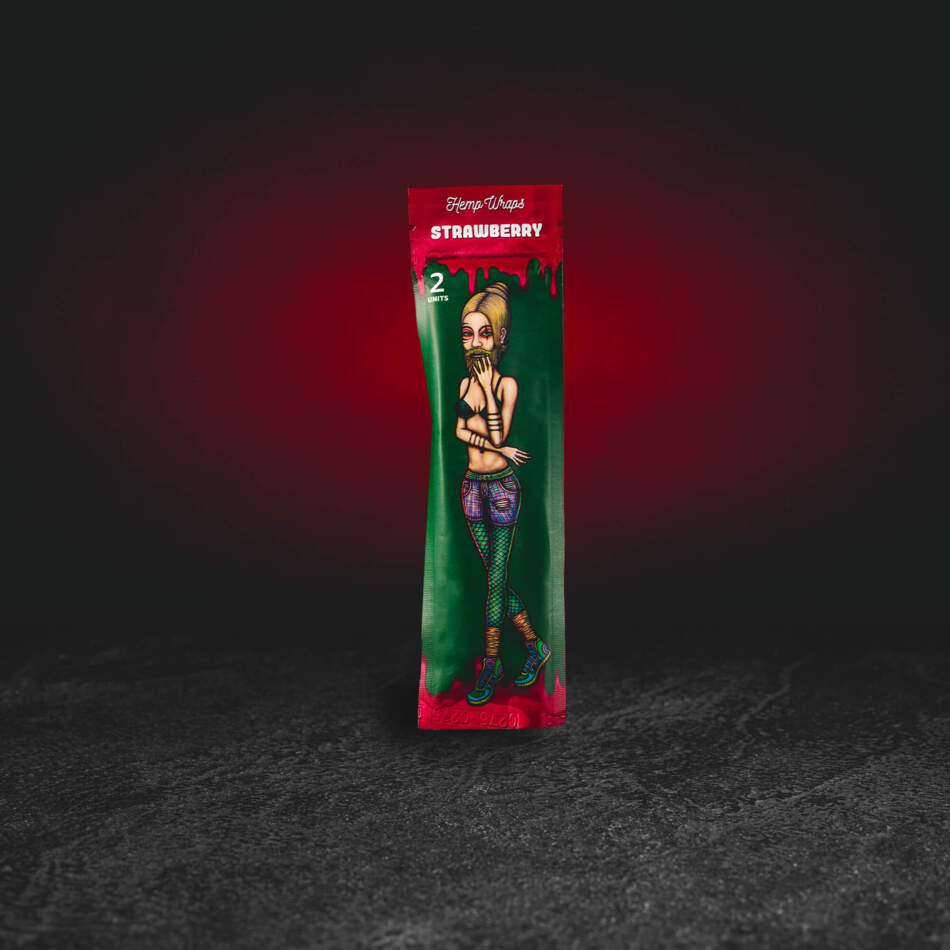Lion Rolling Circus Hemp Wrap Strawberry 2 Stk. – Hanf-Blunt-Wrap mit Terpenen und süßem Erdbeeraroma hennep blunt wraps met terpenen in de varianten