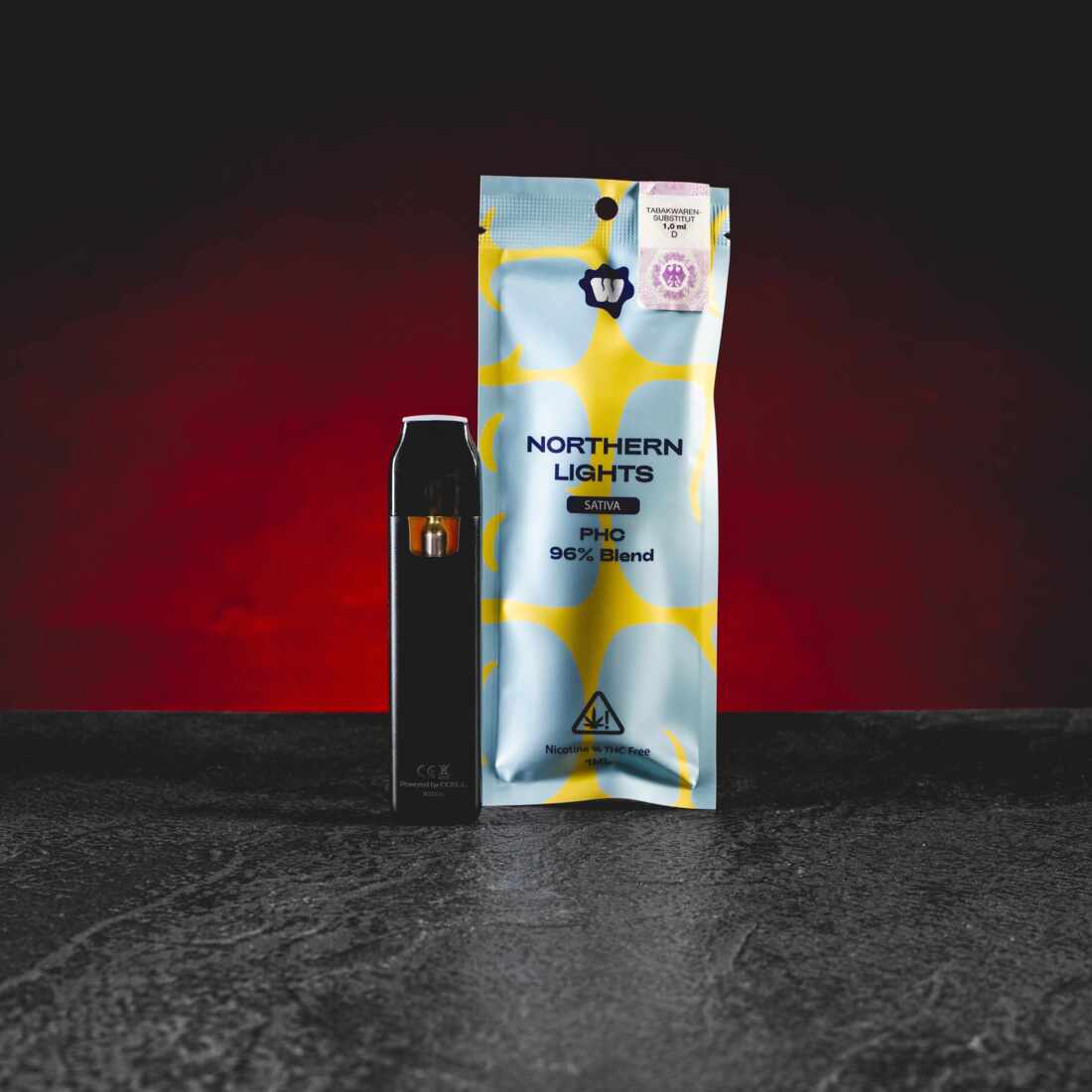 Kratom World PHC Vape 96% 1ml Northern Lights – Premium PHC Vape mit harmonischem erdigem Aroma, leicht süßen Noten und klassischem Charakter
